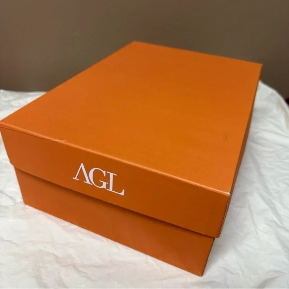 AGL Attilio Giusti Leombruni Empty Shoe Replacement Box 12.25 X8.75 X4.5” Orange - Picture 3 of 9